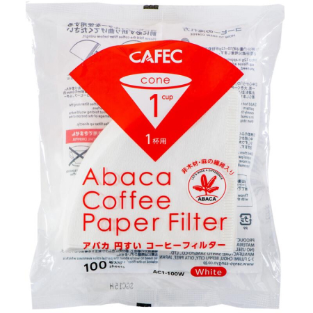 Coffee Corner - Filtre de hârtie CAFEC Abaca conice 1-cup