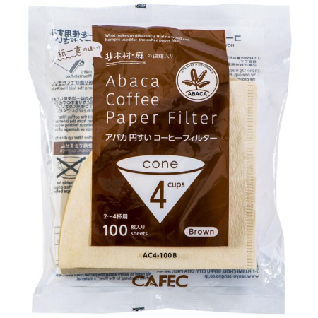 Coffee Corner - Filtre de hârtie CAFEC Abaca conice