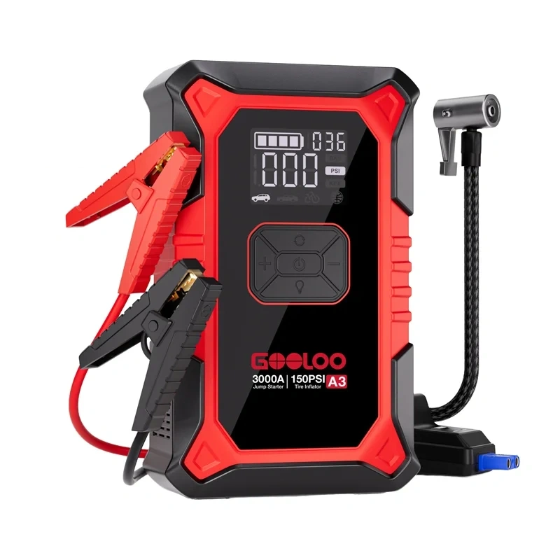Compresoare Auto - GOOLOO A3 - Dispozitiv de pornire 2-in-1 cu compresor