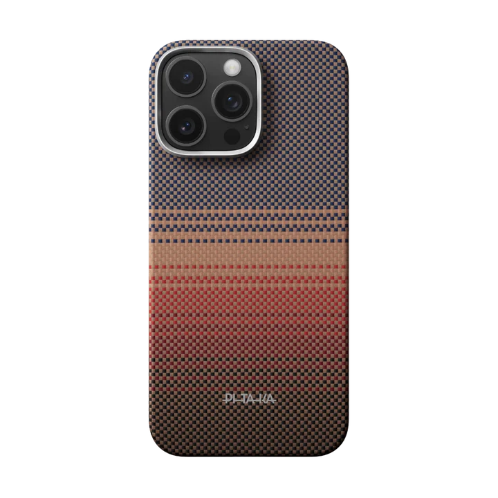 Laptop, Tablete & Telefoane - Husa Pitaka pentru iPhone 16 Pro Max, Ultra-Slim Case, PitaTap™, Sunset