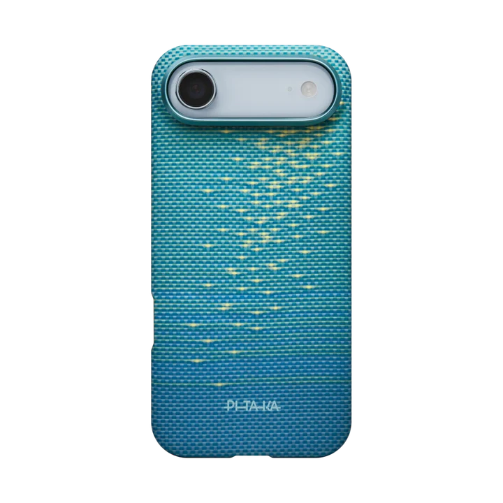 Accesorii telefoane mobile - Husa Pitaka pentru iPhone 17 Air, Ultra-Slim, Glints of Gold Albastru