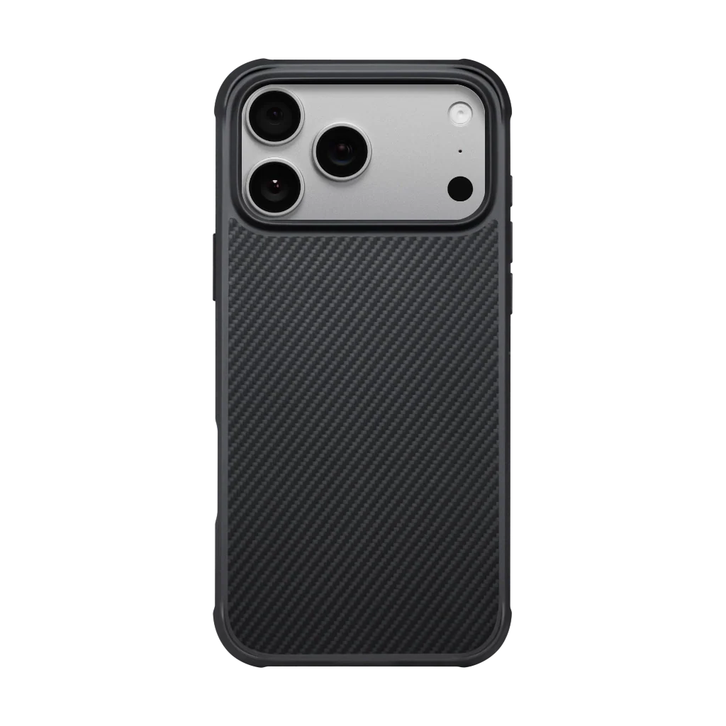 Laptop, Tablete & Telefoane - Husa Pitaka pentru iPhone 17 Pro Aramid ProGuard 600D, Negru/Gri