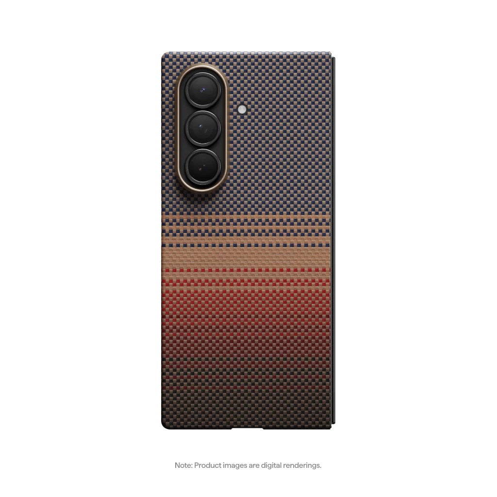 Laptop, Tablete & Telefoane - Husa Pitaka pentru Samsung Galaxy Z Fold7 MagEZ 7, Ultra-Slim, Sunset