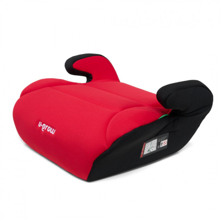 Jucarii, Copii & Bebe - Inaltator auto U-GROW, R129, fara ISOFIX, 15-36 kg, 125-150 cm, Rosu / negru