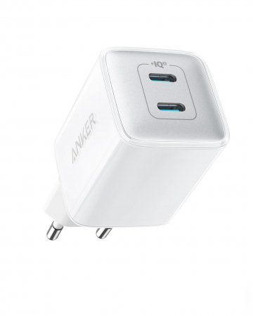 Incarcatoare retea - Incarcator retea Anker 521 Nano Pro 40W, 2x USB-C, Alb