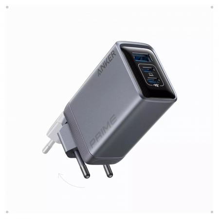 Incarcatoare retea - Incarcator retea Anker Prime GaN PPS, 100W, USB-C, USB-A, Gri