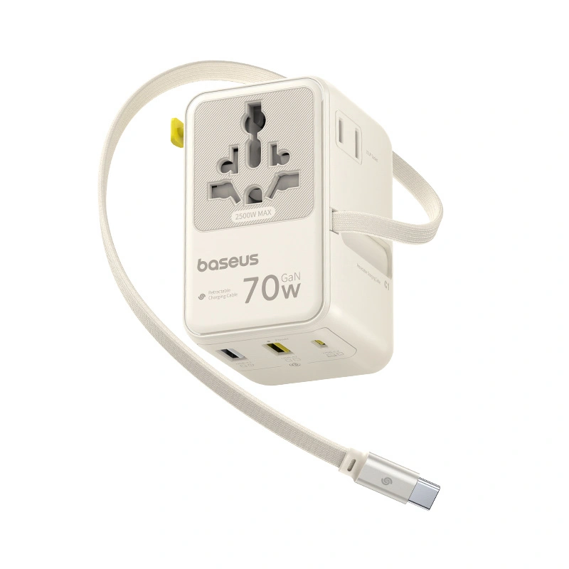 Laptop, Tablete & Telefoane - Incarcator retea Baseus EnerCore CG11 2AC + 2U 70W Alb