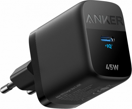 Incarcatoare retea - Incarcator retea Anker 313, 45W, USB-C, Negru