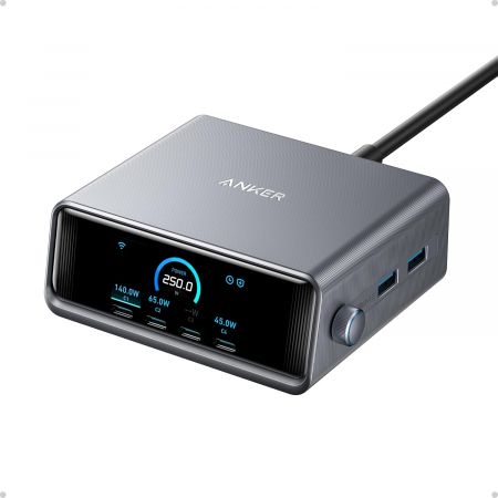 Incarcatoare retea - Incarcator si statie incarcare Anker Prime, 250W, Negru