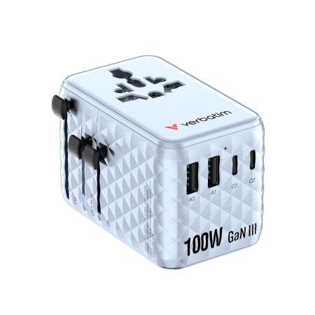 Incarcator Verbatim Charge 'n' Travel 100W, GaN III, Albastru [4]