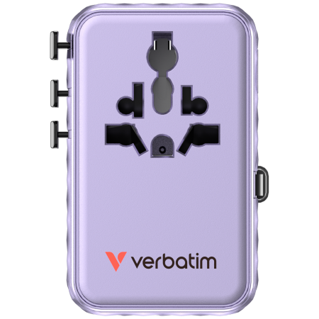 Incarcator Verbatim Charge 'n' Travel 100W, GaN III, Violet [2]