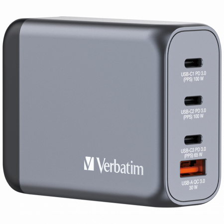 Laptop, Tablete & Telefoane - Incarcator Verbatim GaN 100W