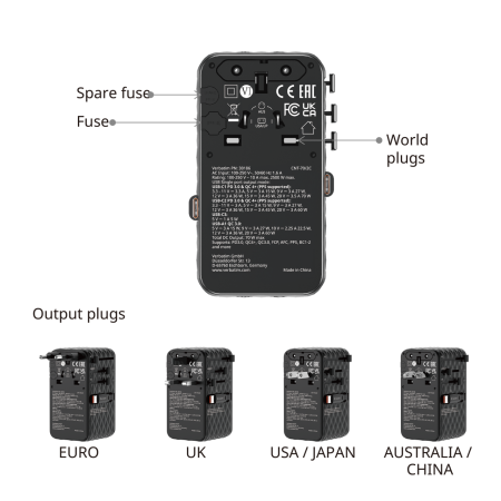 Incarcator Verbatim Charge 'n' Travel 70W, GaN III, Negru [3]