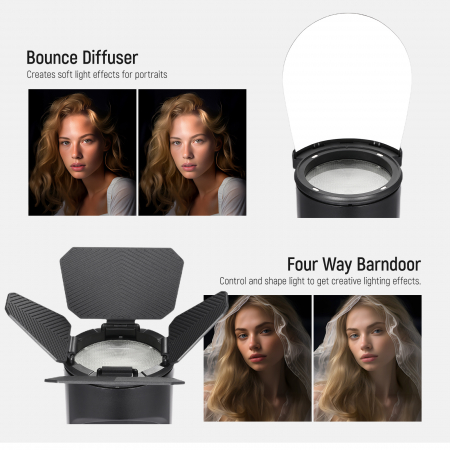 Kit accesorii magnetice pentru blit cu cap rotund Neewer Z1 [4]