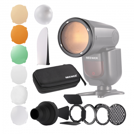 Accesorii foto video - Kit accesorii magnetice pentru blit cu cap rotund Neewer Z1