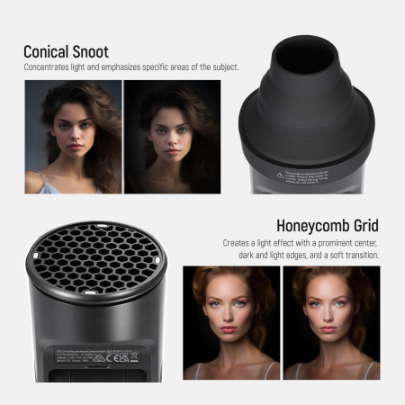 Kit accesorii magnetice pentru blit cu cap rotund Neewer Z1 [5]