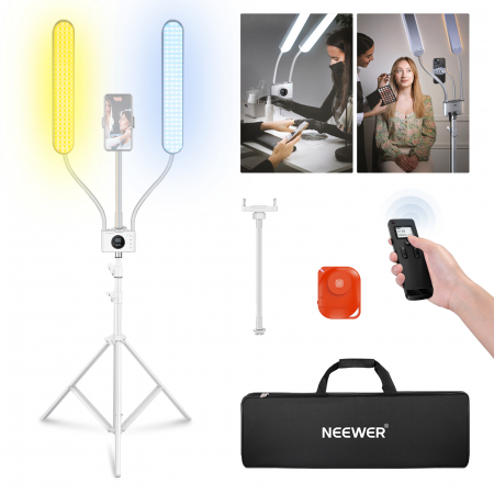 Lampi LED pentru studio - Lampa LED Bi-colora duala Neewer BH40B