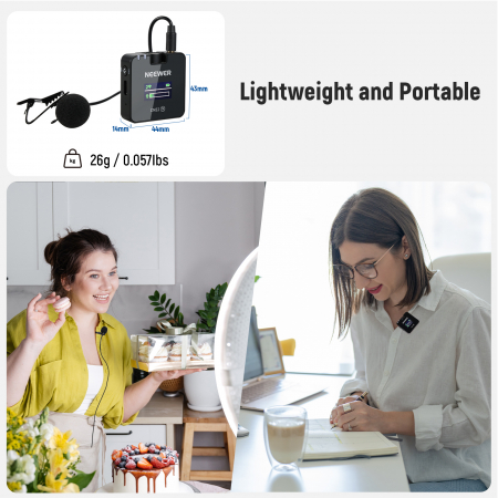 Kit lavaliere wireless Neewer CM22 [5]