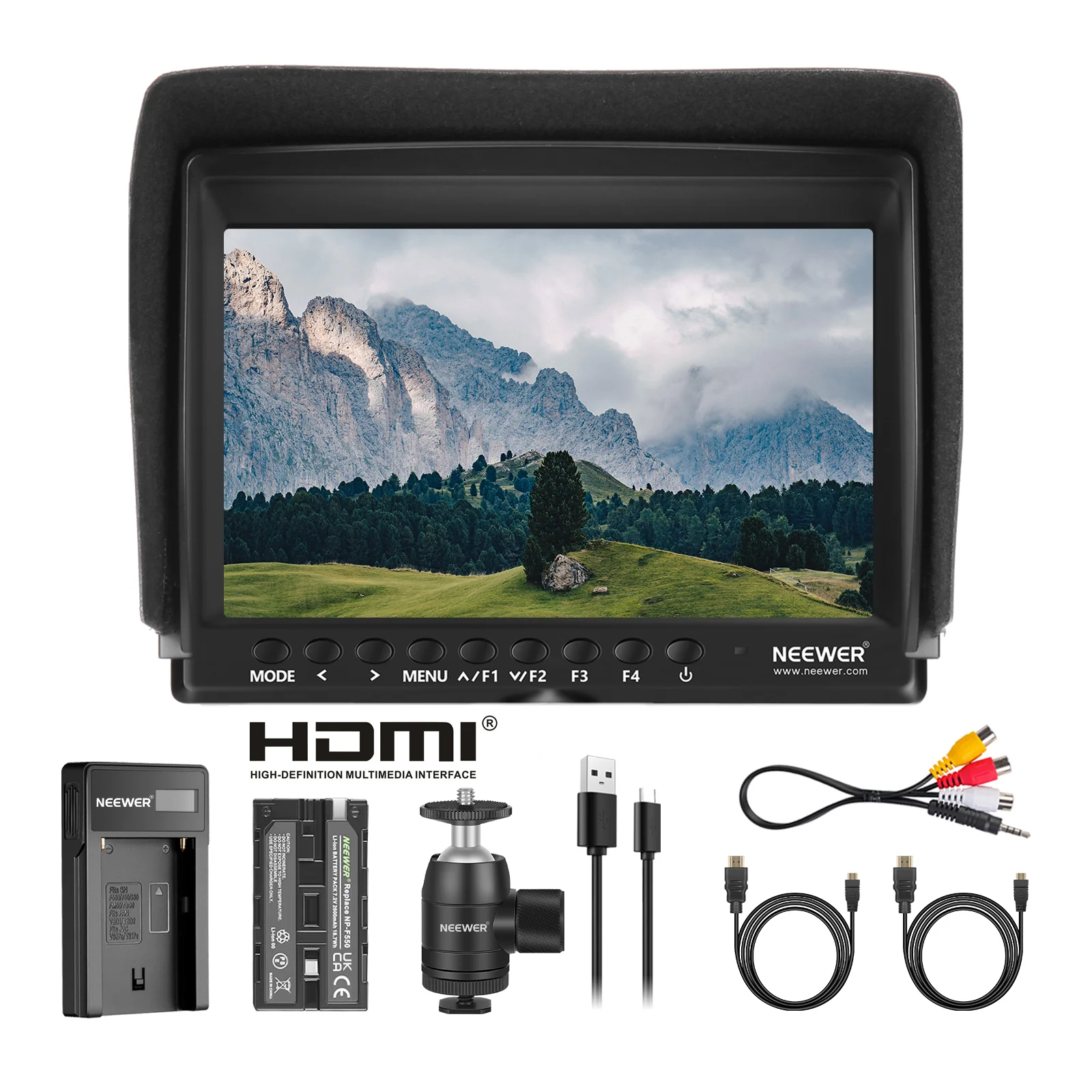 Monitoare & recordere video - Kit monitor Neewer F100