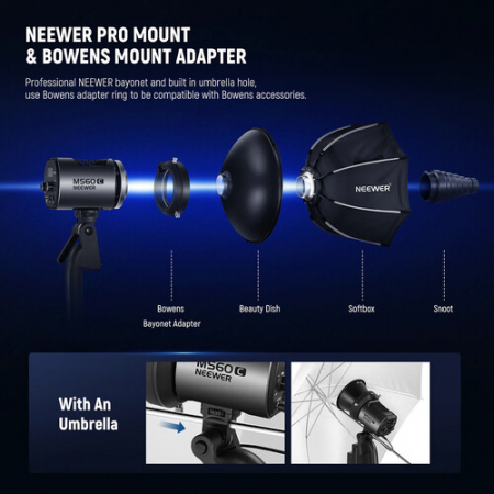 Lampa video LED RGB Neewer MS60C 65W [7]