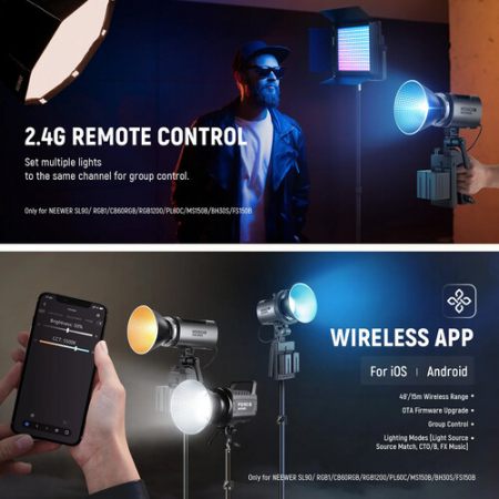 Lampa video LED RGB Neewer MS60C 65W [5]