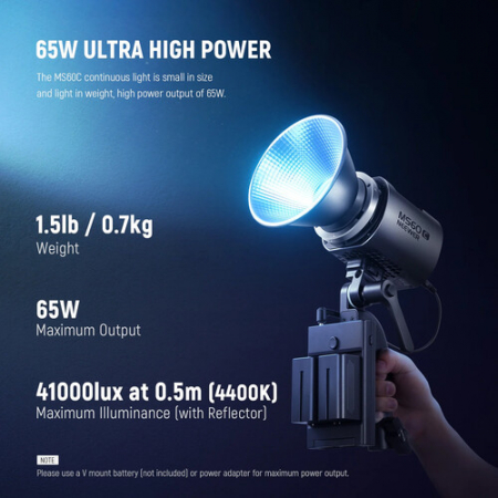 Lampa video LED RGB Neewer MS60C 65W [1]