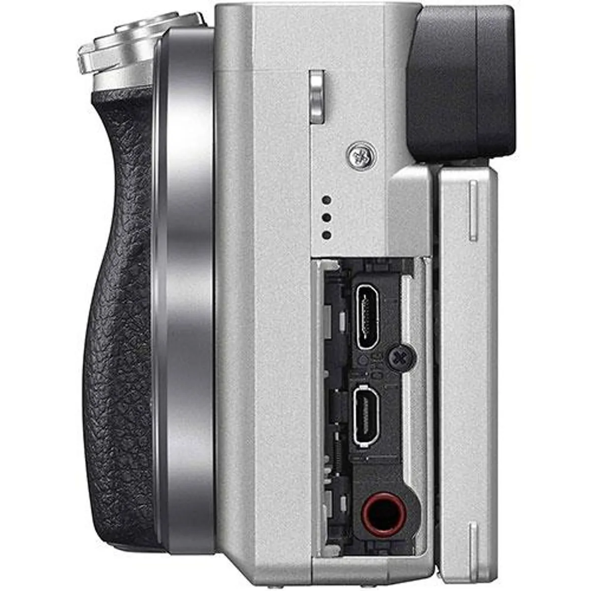 Aparat Foto Mirrorless Sony Alpha 6100, 24.2 MP, 4K, Argintiu + Obiectiv 16-50mm [2]