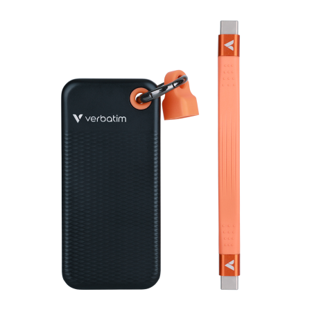 Verbatim Pocket SSD extern, 256 GB, USB 3.2 Gen 2, Negru/Portocaliu [2]