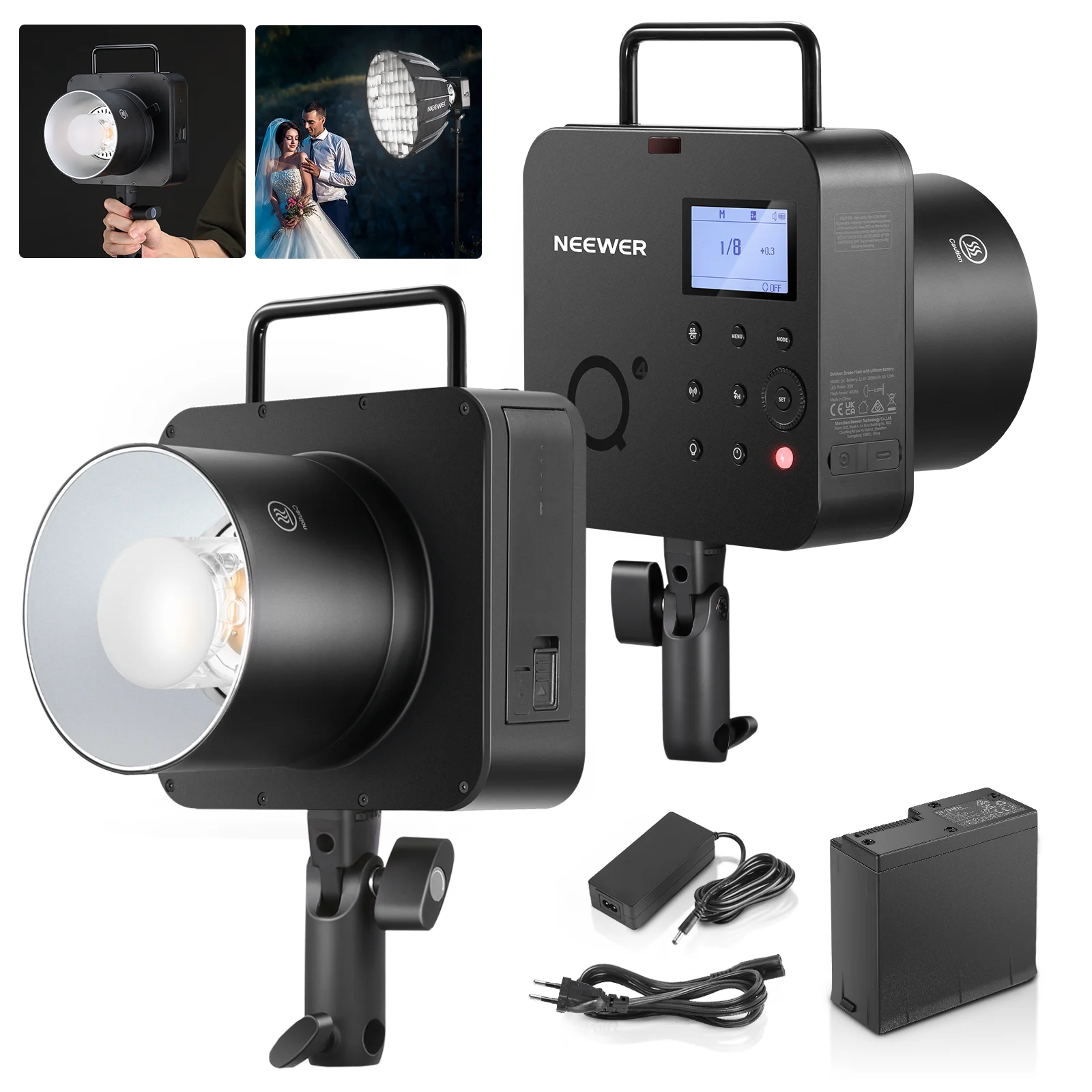 RESIGILATE - RESIGILAT: Blit Neewer Q4 400Ws 2.4G TTL
