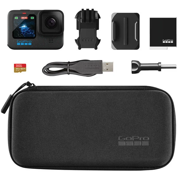RESIGILATE - RESIGILAT: Bundle Camera de actiune GoPro Hero12 Black 5.3K60 + card 64GB