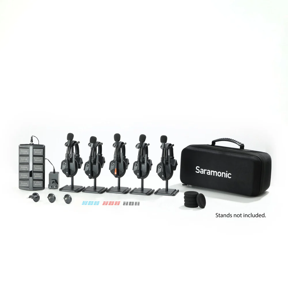 RESIGILATE - RESIGILAT: Sistem intercom wireless complet pentru 5 persoane Saramonic WiTalk9 WT5S