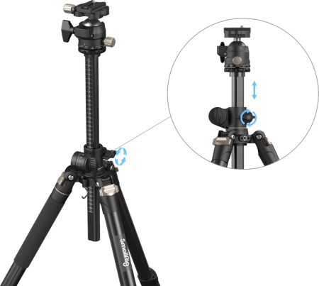 Tripede SmallRig 4288 cu coloana centrala laterala CT200 [2]