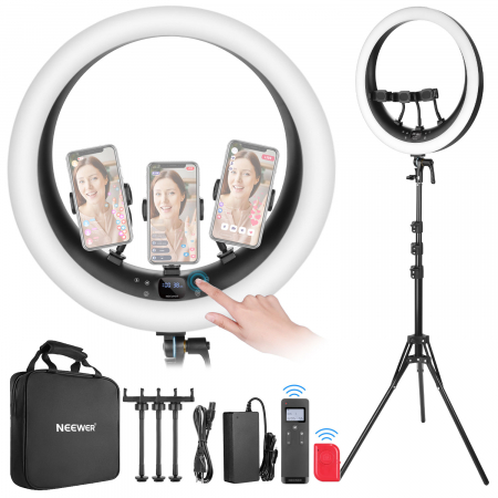 Lampi LED pentru studio - Lampa LED circulara Neewer RP19H 19"
