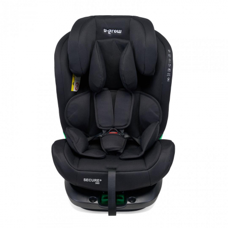 Jucarii, Copii & Bebe - Scaun auto U-GROW Secure+, Rotatie 360 de grade, i-Size, ISOFIX, 0-36 kg, 40-150 cm, Negru