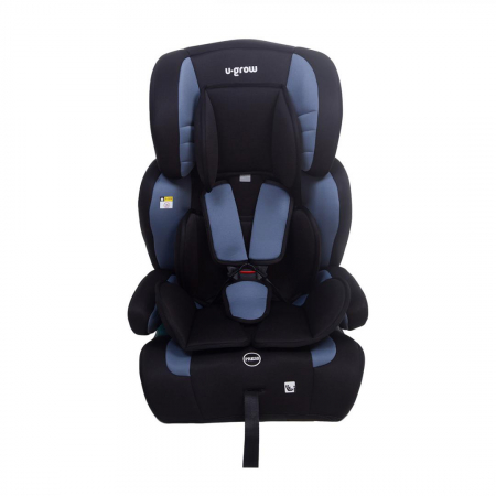 Jucarii, Copii & Bebe - Scaun auto U-GROW, R129, fara ISOFIX, 9-36 kg, 76-150 cm, Albastru / Negru