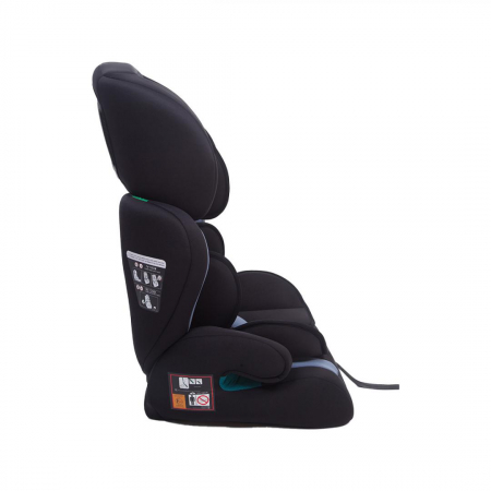 Scaun auto U-GROW, R129, fara ISOFIX, 9-36 kg, 76-150 cm, Albastru / Negru [3]