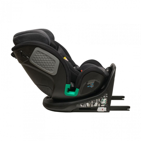 Scaun auto U-GROW, Rotatie 360 de grade, i-Size, R129, ISOFIX, 0-36 kg, 40-150 cm, Negru [2]