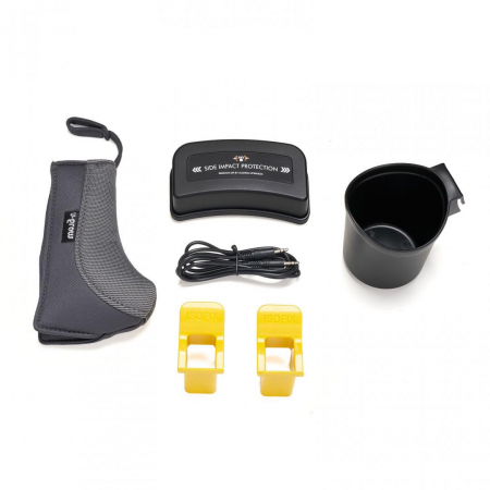 Scaun auto U-GROW Goldfix Plus, i-Size, R129, ISOFIX, 9-36 kg, 76-150 cm, Gri [5]