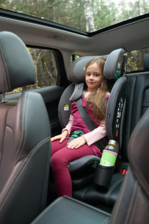 Scaun auto U-GROW Goldfix Plus, i-Size, R129, ISOFIX, 9-36 kg, 76-150 cm, Gri [12]