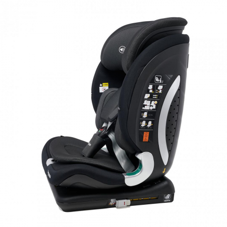 Scaun auto U-GROW Goldfix Plus, i-Size, R129, ISOFIX, 9-36 kg, 76-150 cm, Negru [2]