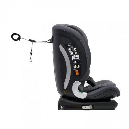 Scaun auto U-GROW Goldfix Plus, i-Size, R129, ISOFIX, 9-36 kg, 76-150 cm, Negru [6]
