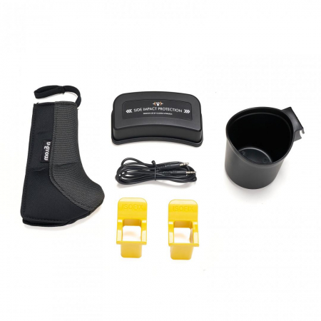 Scaun auto U-GROW Goldfix Plus, i-Size, R129, ISOFIX, 9-36 kg, 76-150 cm, Negru [7]