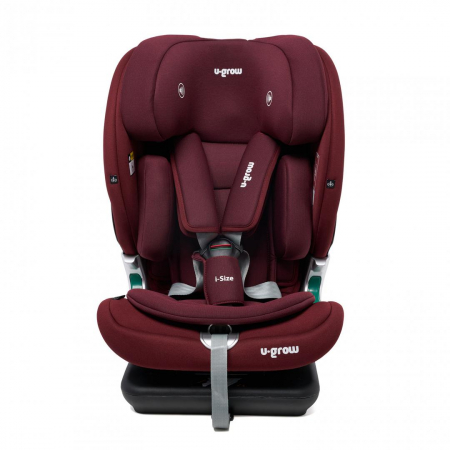 Jucarii, Copii & Bebe - Scaun auto U-GROW Goldfix Plus, i-Size, R129, ISOFIX, 9-36 kg, 76-150 cm, Rosu
