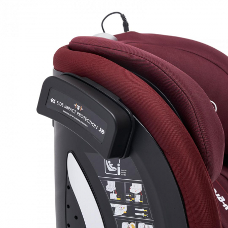 Scaun auto U-GROW Goldfix Plus, i-Size, R129, ISOFIX, 9-36 kg, 76-150 cm, Rosu [8]