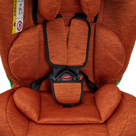 Scaun auto U-GROW Secure+, Rotatie 360 de grade, i-Size, ISOFIX, 0-36 kg, 40-150 cm, Caramiziu [5]