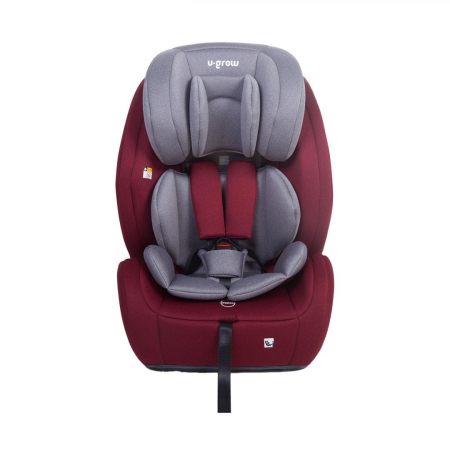 Jucarii, Copii & Bebe - Scaun auto U-GROW, R129, ISOFIX, top tether, 9-36 kg, 76-150 cm, Rosu