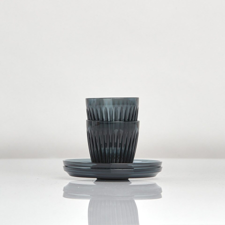 Cani - Set de 2 Cești de Cafea & Farfurii Huskee - Gama Renew 90ml