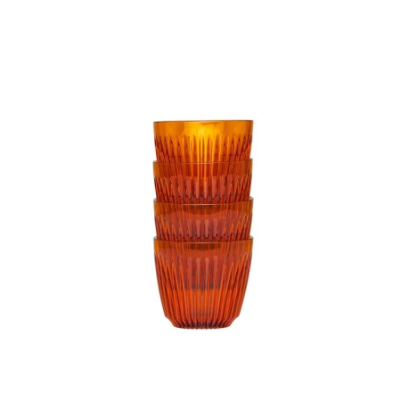 Coffee Corner - Set de 4 Cești de Cafea Huskee Renew 180ml - Amber