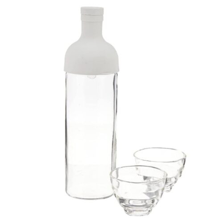Coffee Corner - Set HARIO Tea Filter-in-Bottle Yunomi 750ml cu 2 Cești de Ceai de 170ml,