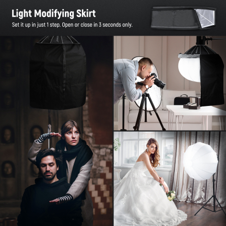 Softbox tip lanterna Neewer NS50L, 50 cm [3]